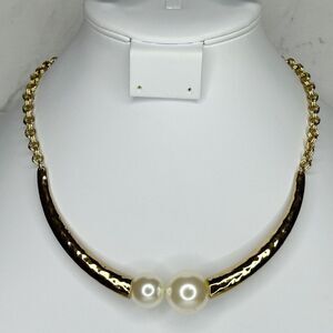 Chico's Chunky Faux Pearl Collar Statement Necklace ✨